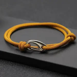 New Adjustable 3mm Thin Cord Bracelet for Men – Double Layer Handmade Woven Rope Bracelet | Pulseras Hombre | Legend Bracelet | Men Jewelry