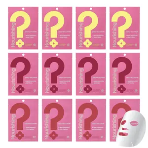 FreeGo Dullness Retreat Nourishing Face Masks 12 Pack with Niacinamide Collagen Retinol & AHA + BHA for Wrinkle Care and Skin Elasticity