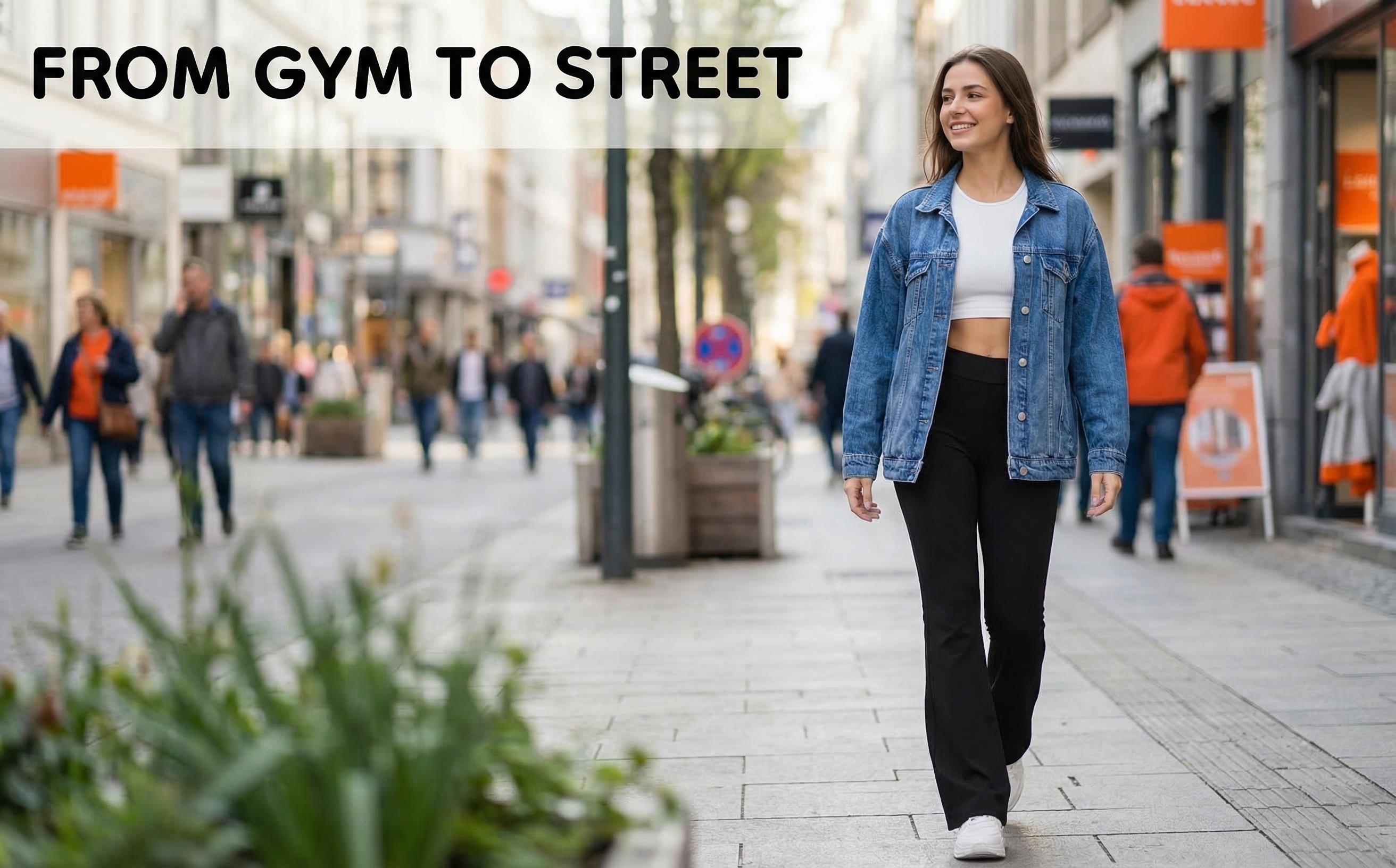 Women's High Stretch Micro Flare Sweatpants Soft Elastic Flare Yoga Pants