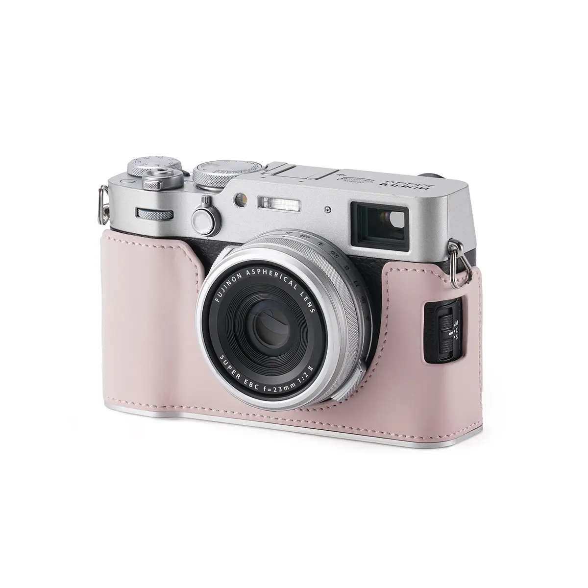 Tilta Leather Camera Case with Hand Grip, Bottom Flap, Mounting Screw for Fujifilm X100VI, Smokey Pink