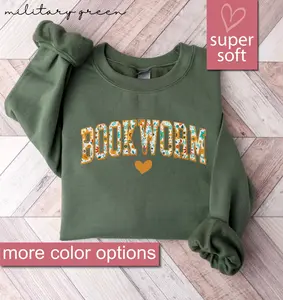 Floral Book Lover Sweatshirt, Bookworm Sweatshirts, Teacher Sweater, Gift For Book Lover, Library Gifts, Read Books Sweaters, Back To School