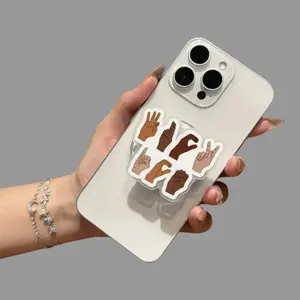 Fuck ICE Hand Sign Language GripTok Magnet, Anti-ICE Grip, Chicago Activist Phone Grip, Immigrant Rights Vinyl sticker, Abolish ICE