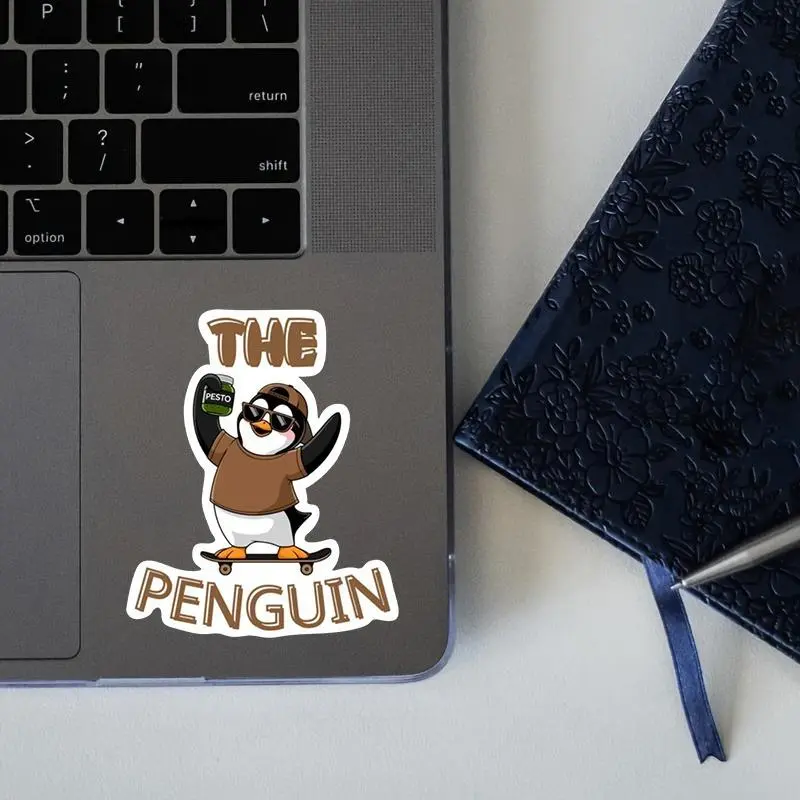 Cute Penguin Design Car Sticker, 3D Cartoon Penguin Sticker, Reusable Car Decal, Universal Car Exterior Decoration Accessories