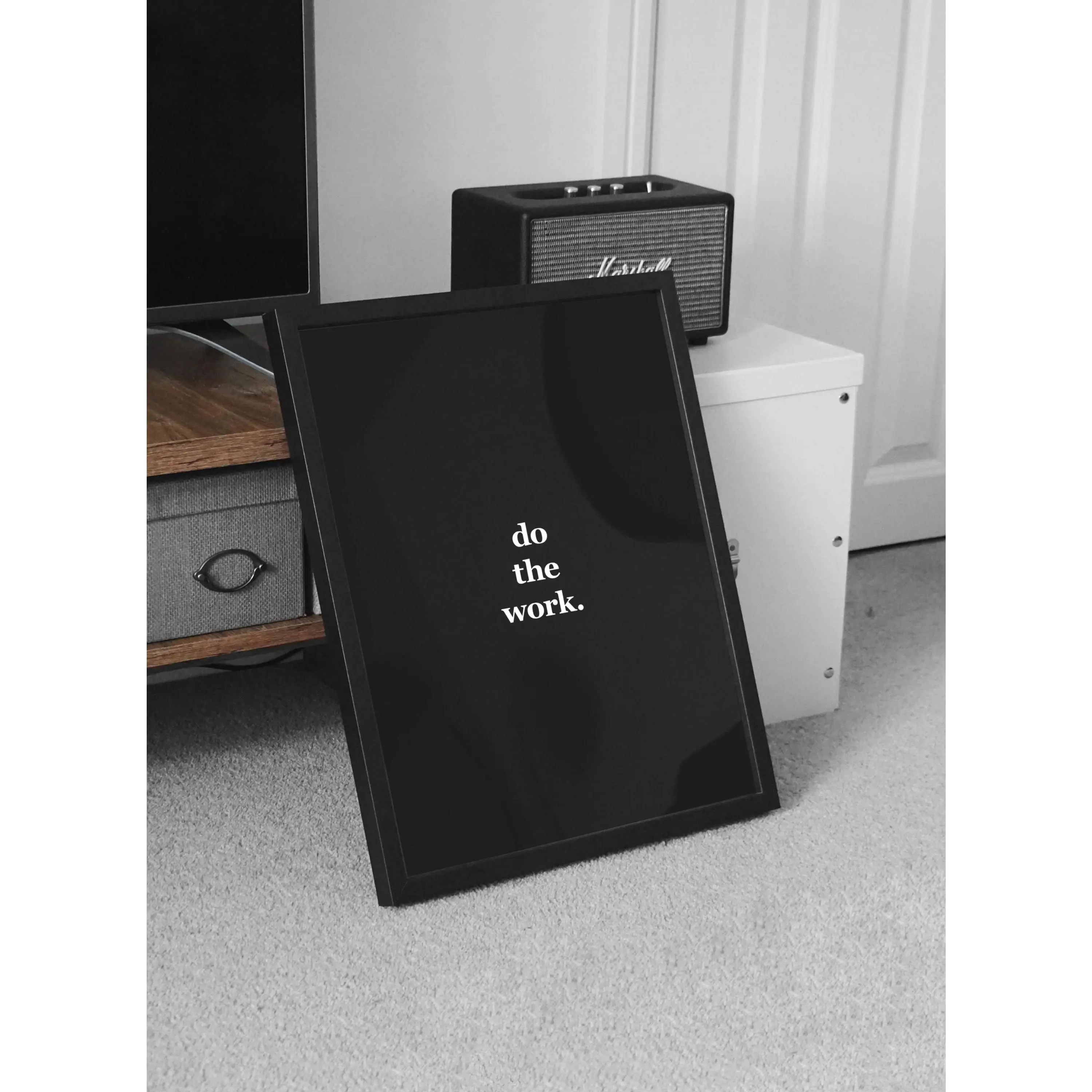 Do The Work. - Motivational Poster, Wall Art, Discipline, Home Office, Gym Poster, Inspirational, Office Art, Success Quote