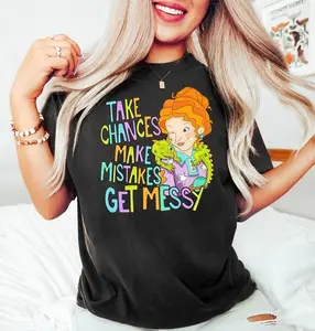 Take Chances Make Mistakes Get Messy Tshirt, Miss Frizzle Shirt, Back to School Shirt, Magic School Bus Shirt, Teacher Shirt, Get Messy Top Womenswear