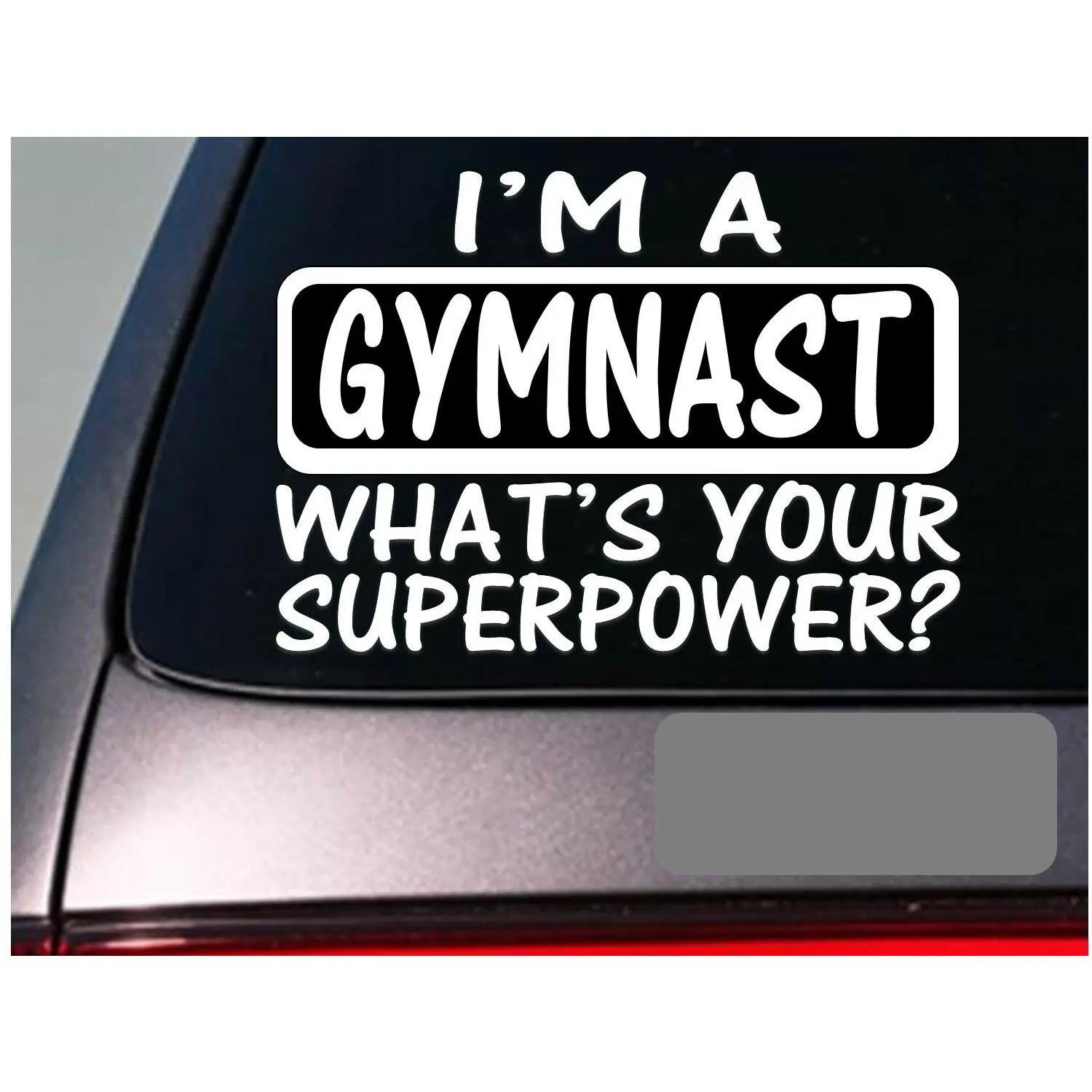 I'm a gymnast sticker decal *E140* gymnastics tumble cheer