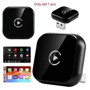 2026 Latest Dual Wireless Carplay Adapter, Compatible with Apple and Android Devices, Converts Wired to Wireless, Fast Connection, No Delay