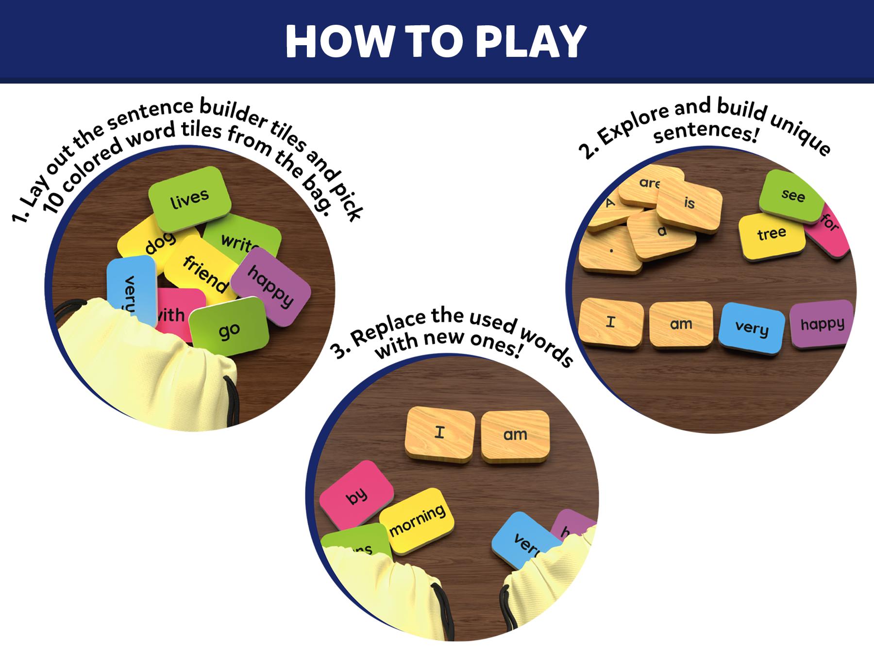 Skillmatics Educational Board Game - Sentence Search, Fun Learning Toys and Games for Kids, Sentence Building Activity, Creative Word Play, 120+ Tiles (1.3 x 1 Inches), Gifts for Ages 5 to 8