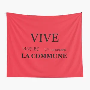 Thumbnail 1 of 3, Tapestry, Vive la Commune Flag of the 143rd battalion of the Communal National Guards of the Paris Commune designed an Meme Tapestry Funny Man Cave Wall Flag for College Dorm Decor, Outdoor, Bedroom or Home Gifts
