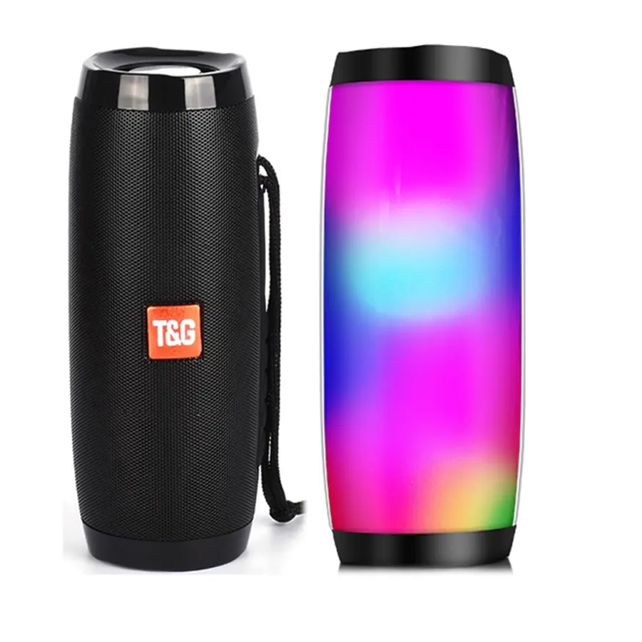 Wireless Bluetooth-compatible Speaker Portable Small Audio Outdoor Waterproof Bass LED Lights USB Fm Card U Disk Mini Dual Speakers Large Volume Gift Multifunctional Wireless Speaker Rechargeable Waterproof Speakers