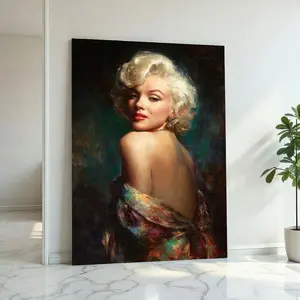 Marilyn Monroe Canvas Wall Art – Vintage Hollywood Glamour Print