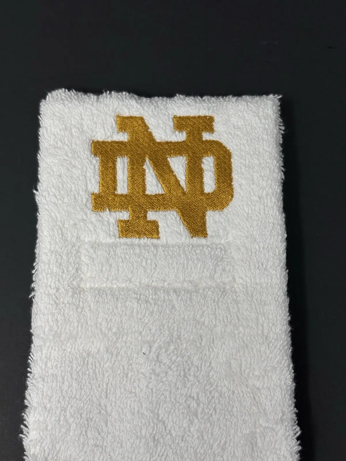 Notre Dame Fighting Irish College Football QB Game Towel White Cotton New