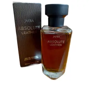 Absolute leather jafra for men 3.3 fl oz eau de toilette for men glass bottle and box
