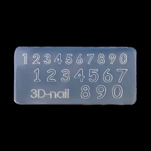Numbers Silicone Mold - Easily Customize 3D Nail Charms