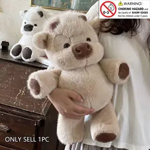 Running Highland cow Plush Toy Soft Stuffed Animal for Kids, Perfect Birthday Gift, Stress Relief, Valentine's Day, Mother's Day, Graduation, Wedding, Unisex