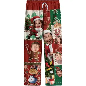 PTTT - PJ pantsCustom Pet Face Pajama Pants for Men & Women - Personalized PJ Bottoms for Christmas Gifts T2