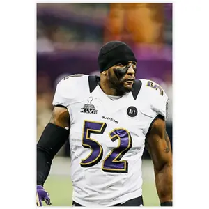 Sports Poster Ray Lewis Canvas Poster Wall Art Decor Print Picture Paintings for Living Room Bedroom Decoration