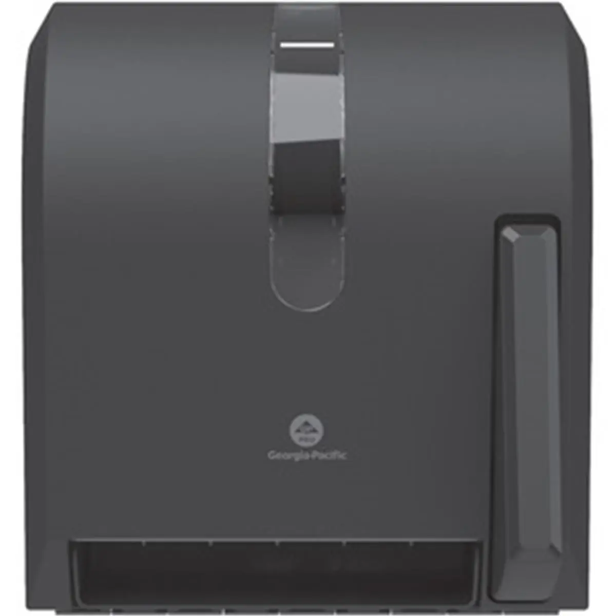 212 MAIN Georgia-Pacific GPC54338A Professional Series Hands-Free Wall Mount High Capacity Push Paddle Paper Towel Dispenser, Black