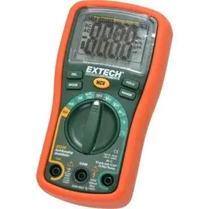 Extech EX330 Auto-Ranging Digital Multimeter - CAT III, 600 VAC/VDC, 40 mOhm, Voltage Checks, Capacitance, Current, Frequency, Resistance, Temperature Measurements