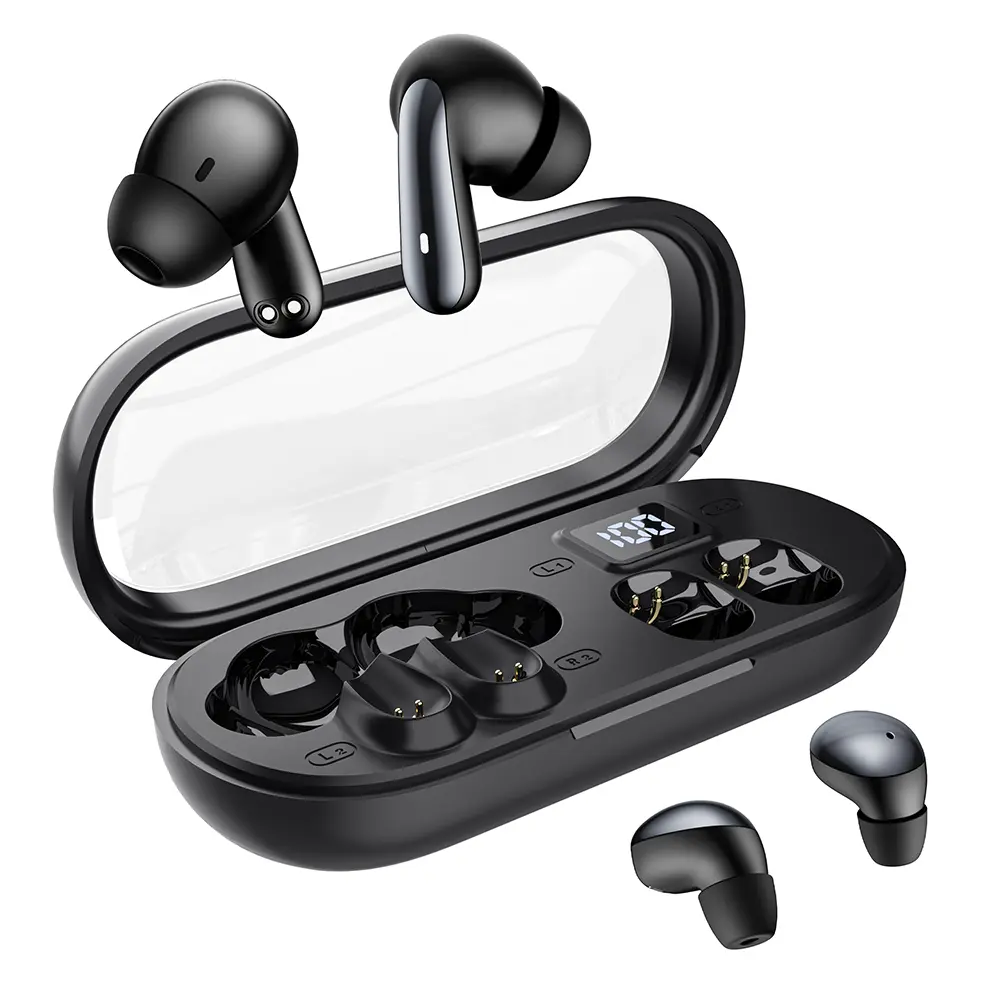 COREVO  Wireless Bluetooth Headphones，Tiny Size Invisible Earbuds，Waterproof Headsets，With Mic，Sleep and Sports Earphones Set, 2 Pairs, Mini and Short Handle Design，for Work Sport Sleeping tiktokshopbacktoschool,back to school,back to school haul in-ear