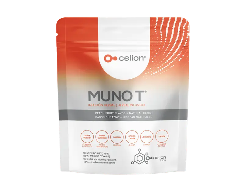 Celion Muno T Natural Herbal Tea - 0.35 oz 100% Natural Detox Tea with 16 Natural Ingredients