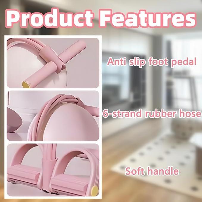 6 Tube Pedal Ankle Puller,Multifunction Tension Rope