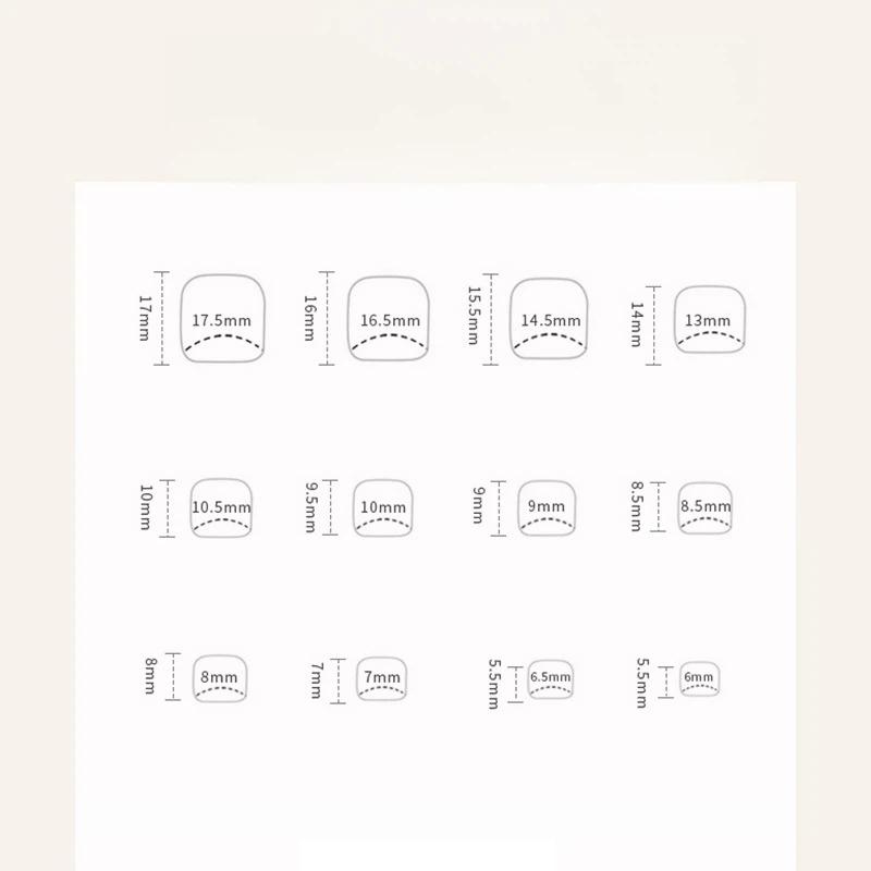 24 PCS Fine-Shimmer Shell Pattern Press-on Fake Nails, Detachable Toenail Pieces for Nail Art Sheets, High-end Style Suitable for Women Manicure sweet glossy shiny wide medium square minimalist