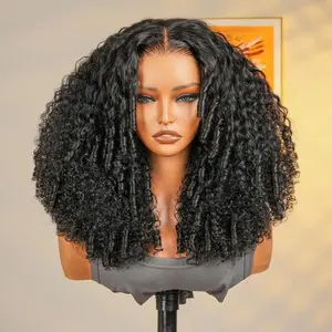 West Kiss Glueless Ready To Go Wig Spiral Curl Kinky Curly 7x5 Lace Front Wigs Pre Cut Lace Pre Bleached Knots Pre Plucked