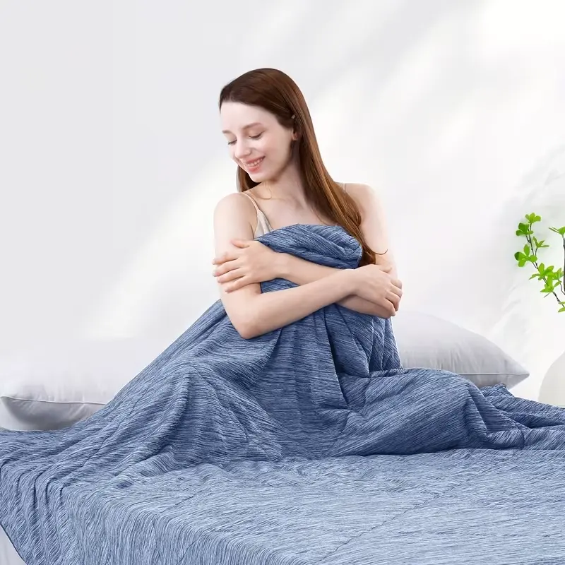Luxear Arc-Chill 3.0 Cooling Blanket, Q-Max 0.5 Dual-Sided Summer Bedding, Lightweight Breathable Soft Quilt for Hot Sleepers & Night Sweats Relief, Machine Washable, Multiple Sizes All Season Throw Gift