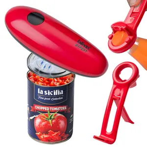 One Touch Electric Can Opener, Automatic Can Opener for All Can Sizes, Smooth Edge Design, Battery Not Included, Ideal for Seniors with Arthritis, Safe and Easy to Use Kitchen Gadget Utensils