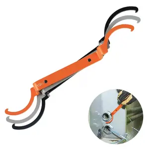 Klein Tools 50900R Conduit Lockout Wrench Set, Tighten and Loosen Locknuts in Tight Spaces, 1/2, 3/4 and 1-Inch, Offset Bends, 3-Piece