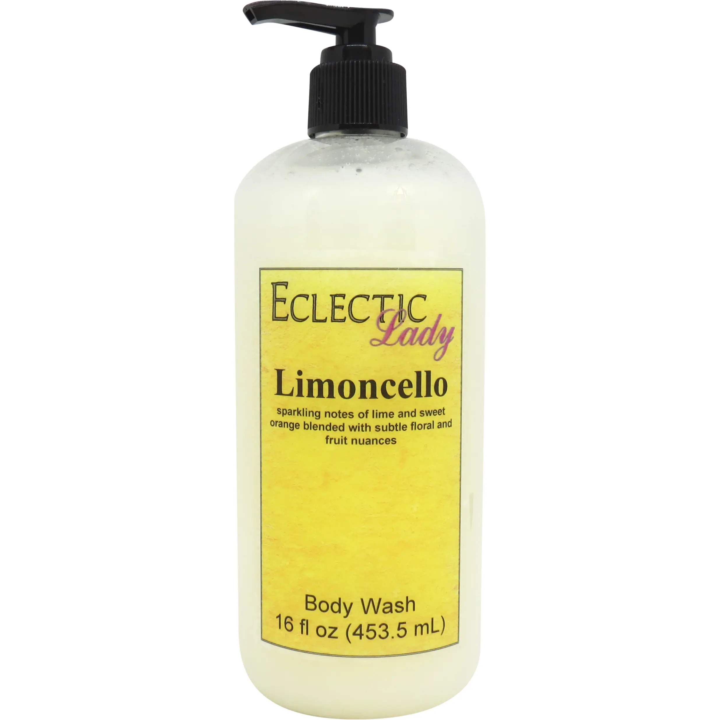 Limoncello Liquid Pearl Body Wash, 3 in 1 Use for Bubble Bath, Hand Soap & Body Wash