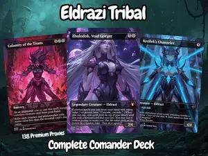 Eldrazi Tribal Anime Waifu Proxy Deck – 100 Cards + Tokens | Full Commander EDH Deck