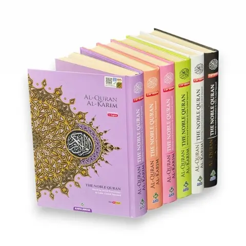 Maqdis Quran - Word-for-Word English-Arabic, Color-Coded Tajweed, 633 Pages, Small A5, JAKIM Approved, Approved by JAKIM and KDN