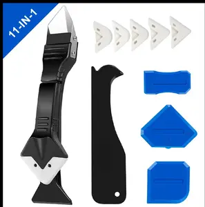 11Pcs Silicone Caulking Tools 3 in1 Grout Removal Tool(Stainless Steelhead)&Grout Remove Scraper, Caulk Remover for Kitchen/Bathroom/Window Toothbrush Storage Organizing wall art