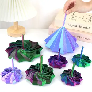 3D Printed Radish Tower Stress Relief Toy, Fidget Gadget, Creative Puzzle Gift for Ages 12+, Visual Illusion Multifaceted Game, Desk Fidget, Stress Relief Fidgeting