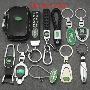 Land Rover Emblem Keychain Car Logo Metal Key Chain Accessory for Land Rover Discovery 3 4 Vogue Velar Range Rover 1 2 Svr One Piece for Sale
