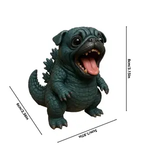 2-pack Quirky creative decorative ornaments, monster dog, home and garden festival gift, the best decorative gift for unique animal lovers
