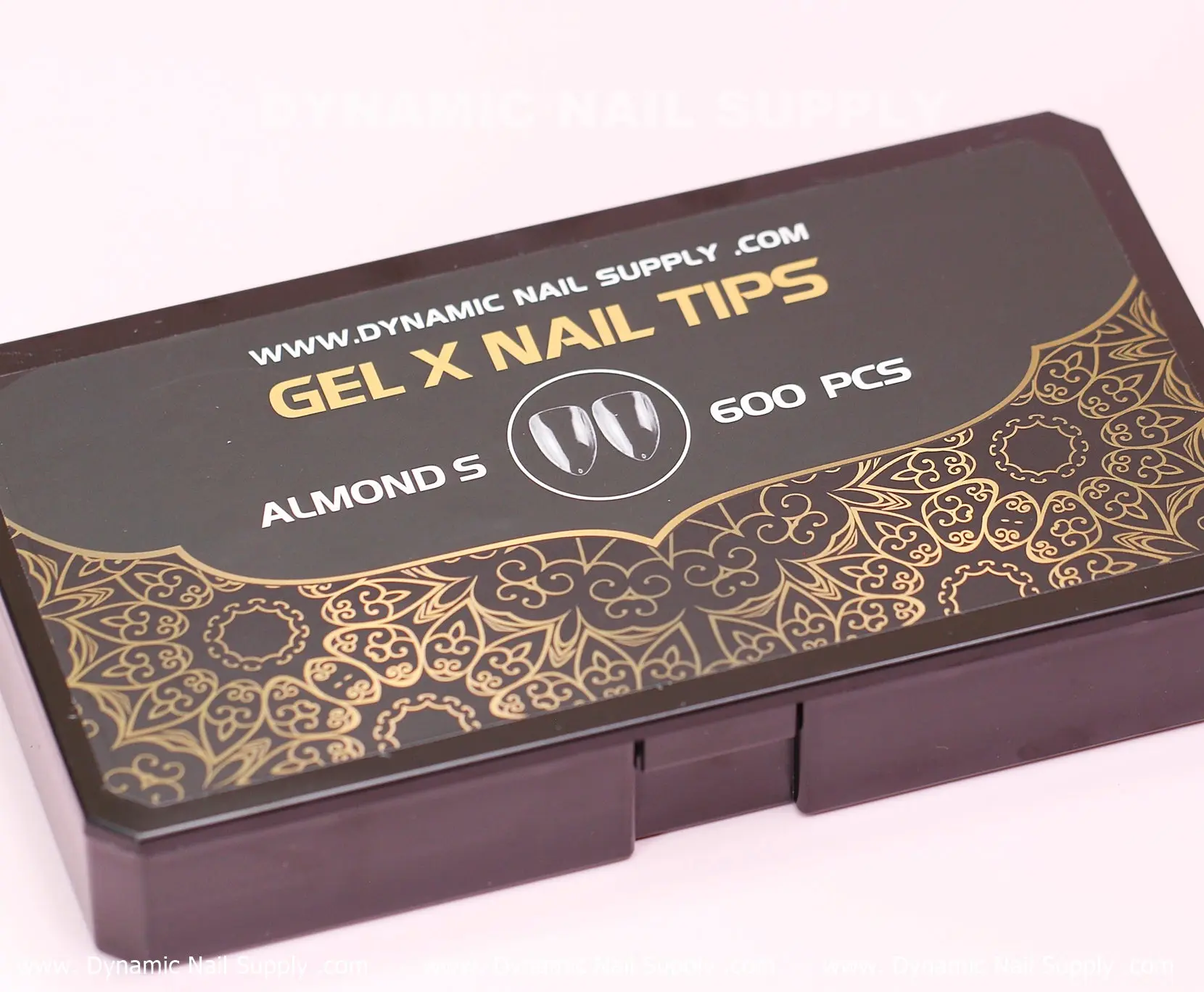 [Almond S] Full Cover Tips - Clear Soft Gel X tips - 600 pcs - Short Length - 10 sizes