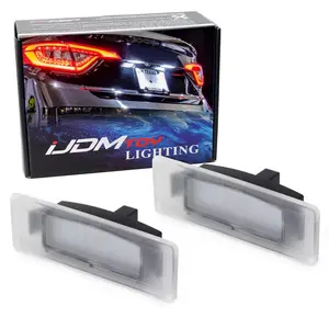 iJDMTOY 3W Full LED License Plate Light Kit For Kia Optima K5 Cadenza & Hyundai Sonata, Powered by 18-SMD Xenon White LED & Can-bus Error Free