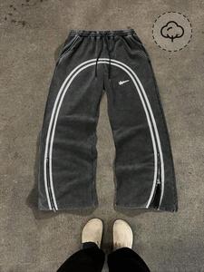 men's regular fit striped print drawstring waist sweatpants, casual comfortable pocket pants for fall & winter, workout clothes, men's clothes trousers for daily wear, sweatpants streetwear, men's sweatpants, sports pants, casual comfy sweatpants