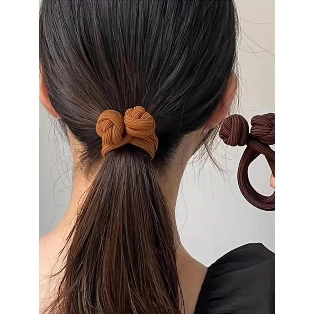 4-Pack Pleated Satin Scrunchies for Women, Plain All-Season Bulk Hair Ties with Strong Hold, Elastic Pony Tail Holders for Added Volume, Elastic Band Scrunchies