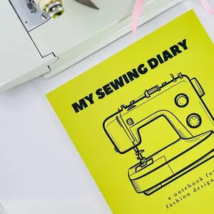 NEW! KIDSWEAR My Sewing Diary: A Notebook for Fashion Designers - 150 Pages Softcover 8.5 x 11 inches Planner, Sketchbook, Journal with Mood Boards & Project Spreads for Sewists