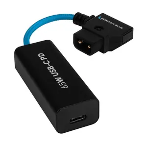 6” D-Tap to (Female) USB-C PD Cable - 2-Way Battery Charging Power