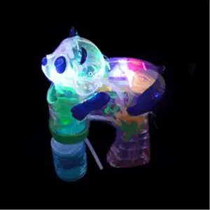 212 MAIN Light Up Panda Shape Bubble Gun - Handheld Bubble Machine with Lights On, Powered by AA Batteries (Festive & Party Supplies, Party Bag Gift)