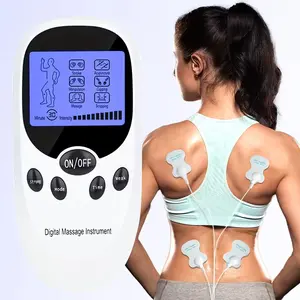 TENS + EMS Muscle Stimulator, Muscle Relief Pulse Massager with 8 Electrodes, TENS Units, Usable for Systemic/Body-Wide And Muscle Relaxation, Portable Design, Perfect Gift for Family And Friends!