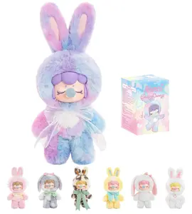 Rolife Nanci's Shining Bunny Surprise Plush Dolls Shining Bunny Series 1PC Random Design Cute Rabbit Plush Toy Action Figure Creative Collectible Toys for Holiday Birthday Gift