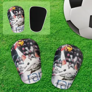 Unisex Football Mini Shin Guards, Thickened Sports Protection Gear, Shock Absorption, Knee Fit Design, All-Season Use, Football Equipment, Football Accessories