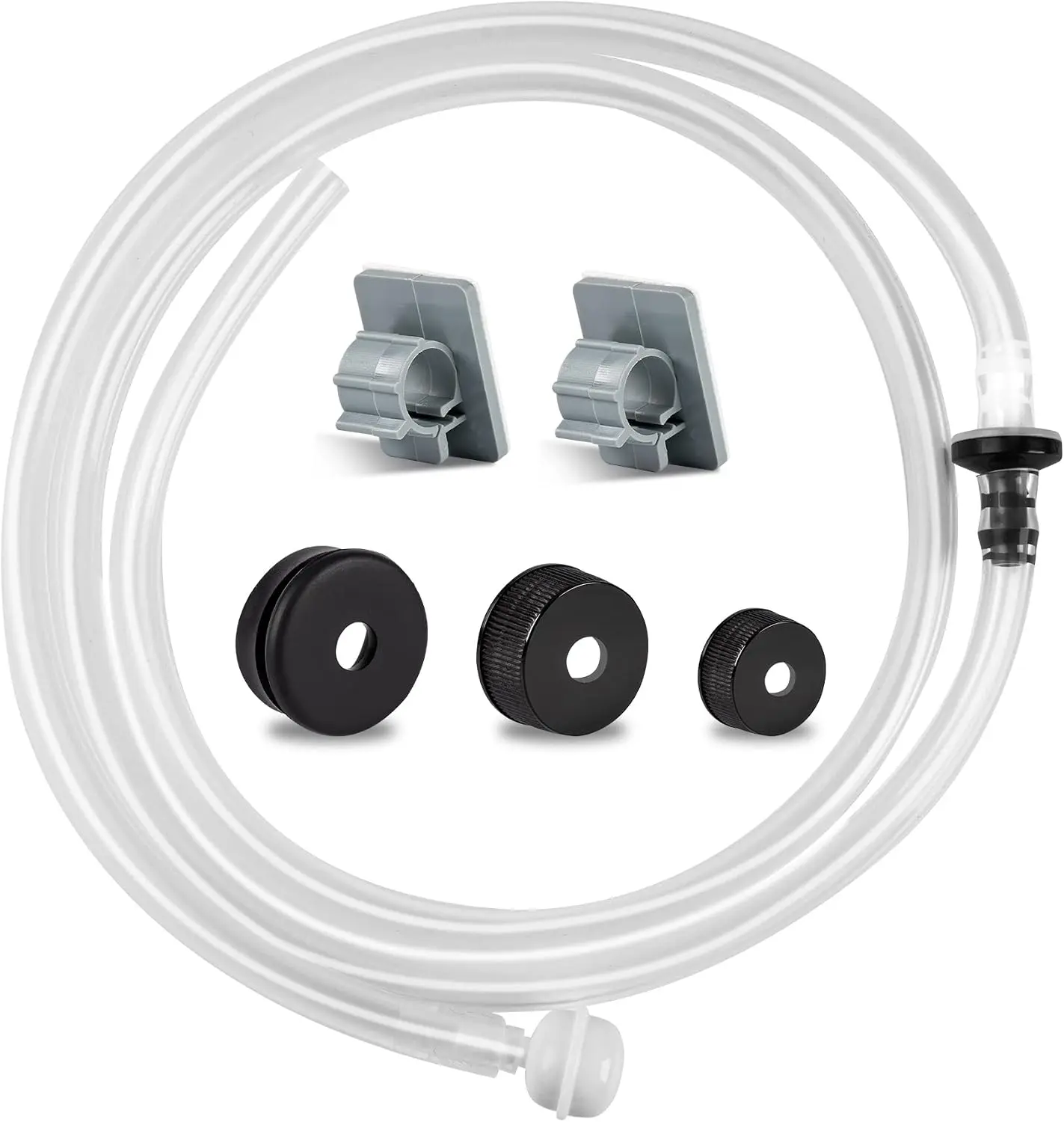 Yofidra Sink Soap Dispenser Extension Kit: Under Sink Dish Soap Dispenser with 47" Tube Hose and Check Valve for Prevent Backflow Countertop Kitchen Sink Accessories