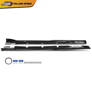 Carbon Fiber Look Side Skirt Rock Panels, Vehicle Accessories Fit For 2015-2023 Charger Auto Body Frame Replacement Parts Car Spoiler